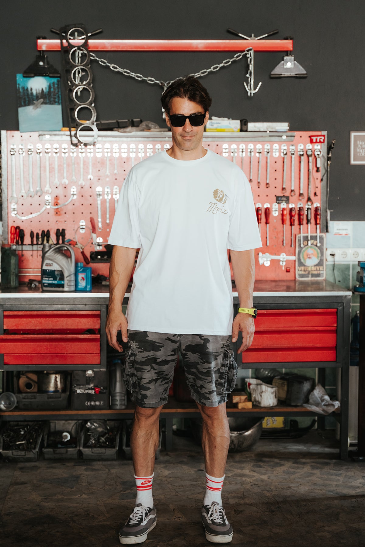 MARİZ Beyaz Oversize Tişört
