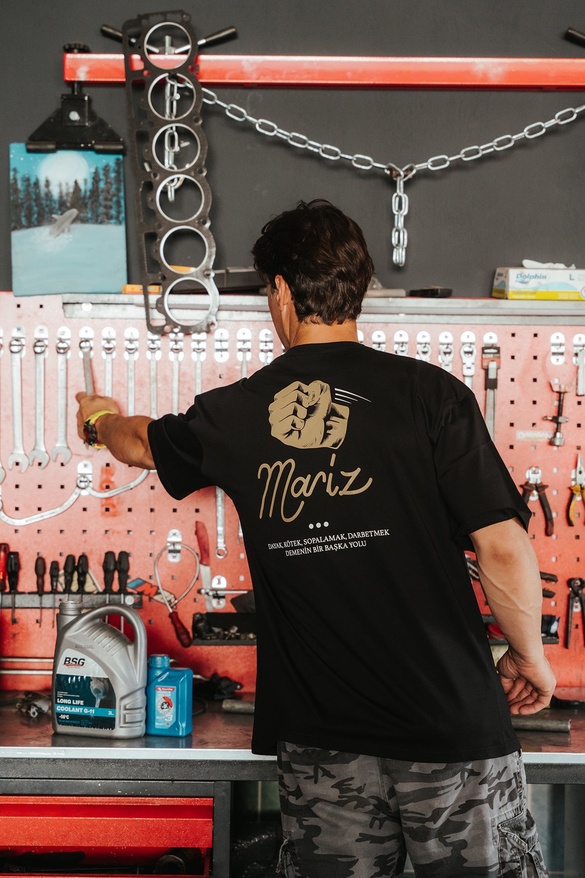 MARİZ Siyah Oversize Tişört