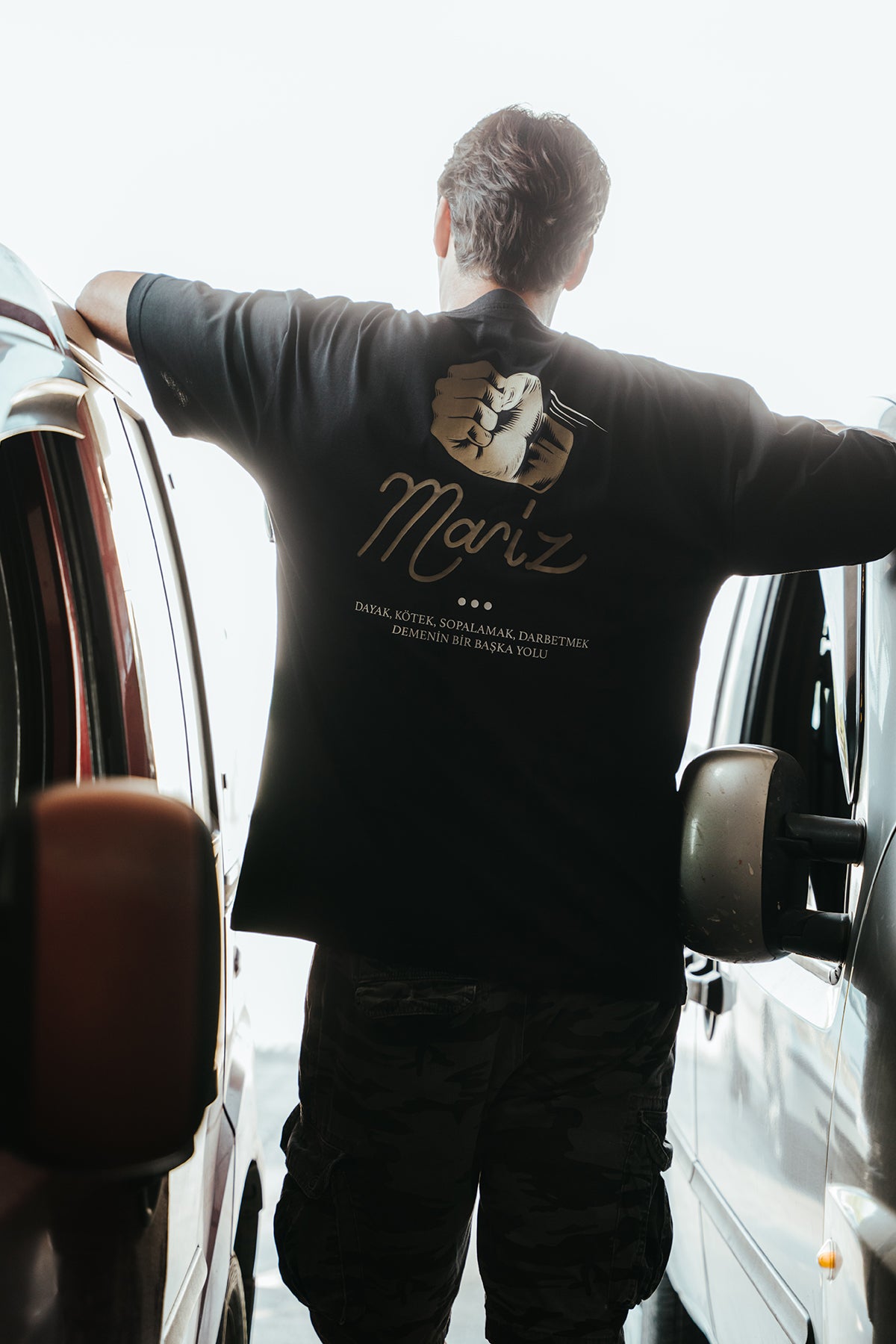 MARİZ Siyah Oversize Tişört
