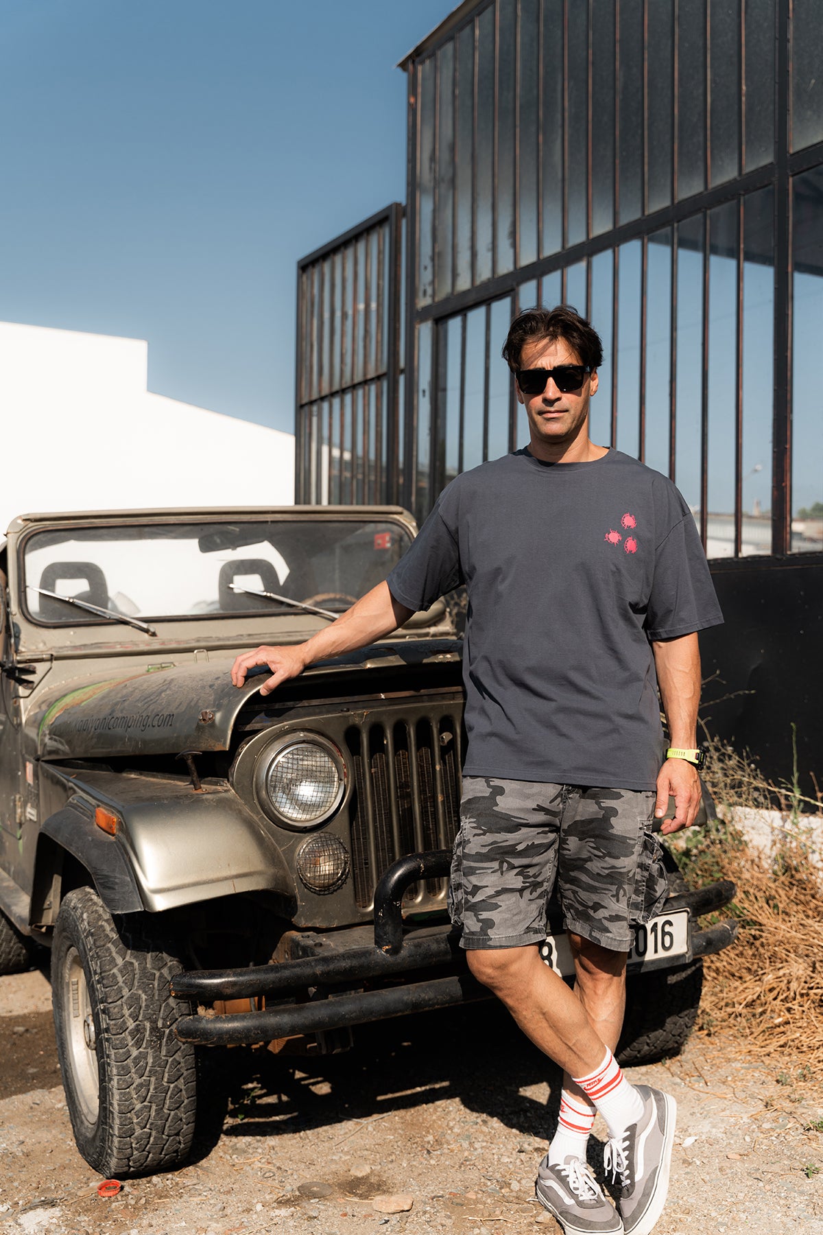 KÜTE Gri & Pembe Oversize Tişört