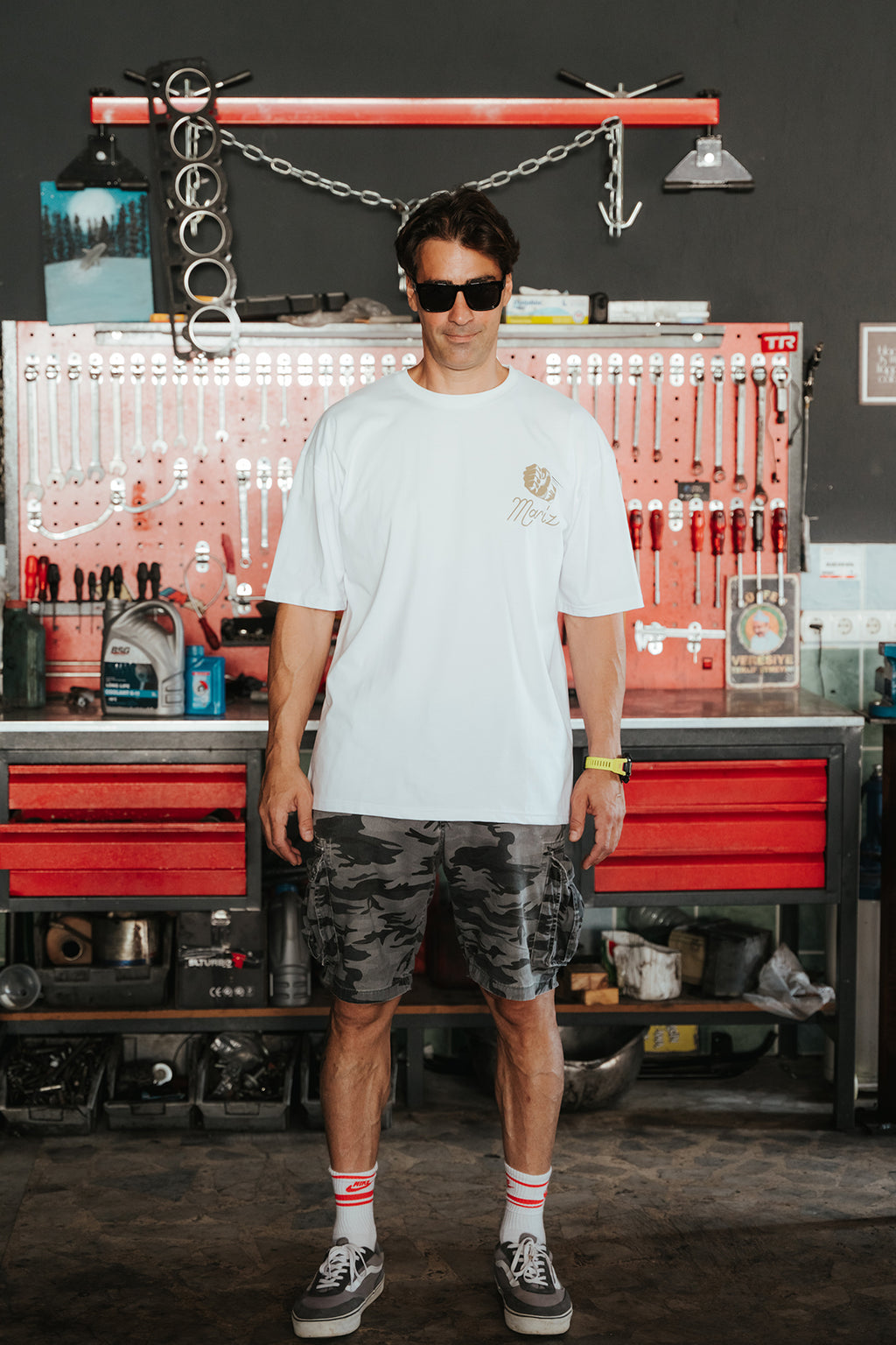 MARİZ Beyaz Oversize Tişört